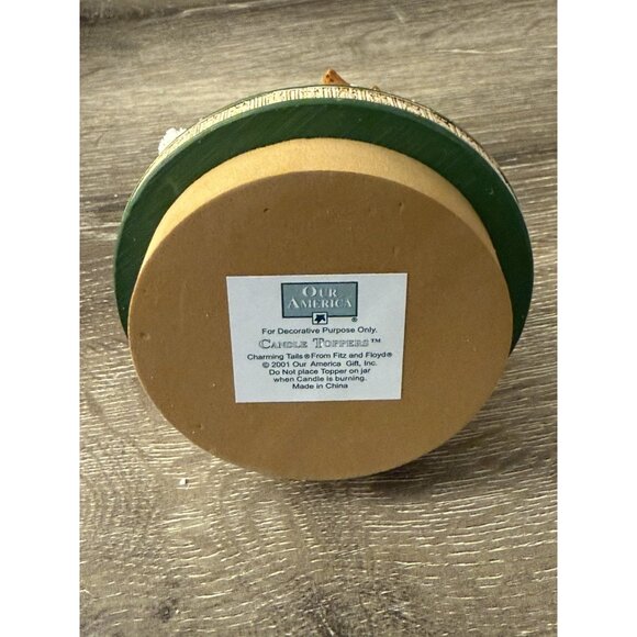 Charming Tails Fitz & Floyd Silent Night Christmas Mouse Candle Topper MM23 - Picture 3 of 4